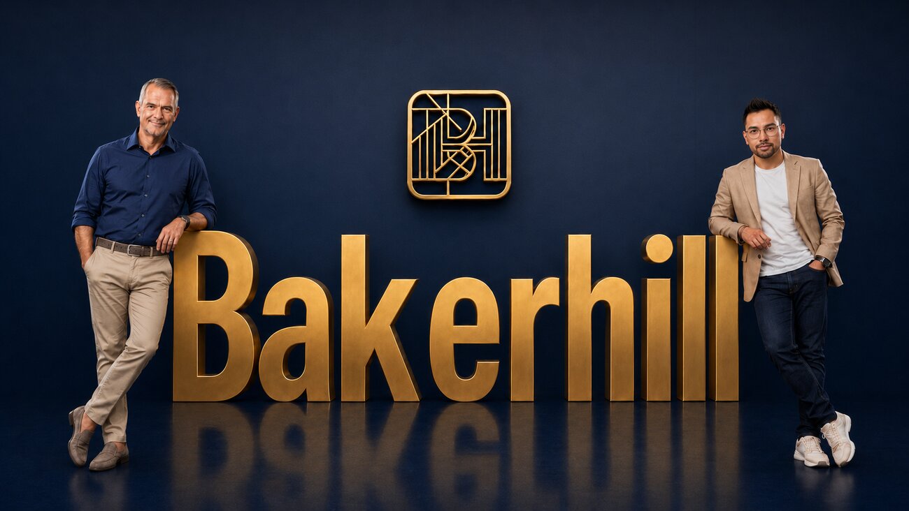 Sven Hamann und Klaus Molzberger, Gründer von Bakerhill (KI-generierte Darstellung)